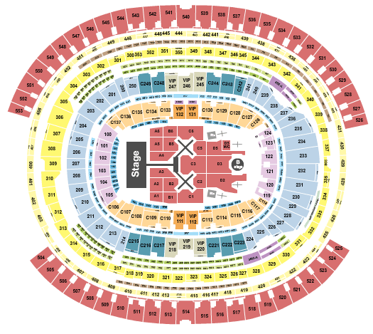 SoFi Stadium Chris Brown Seating Chart